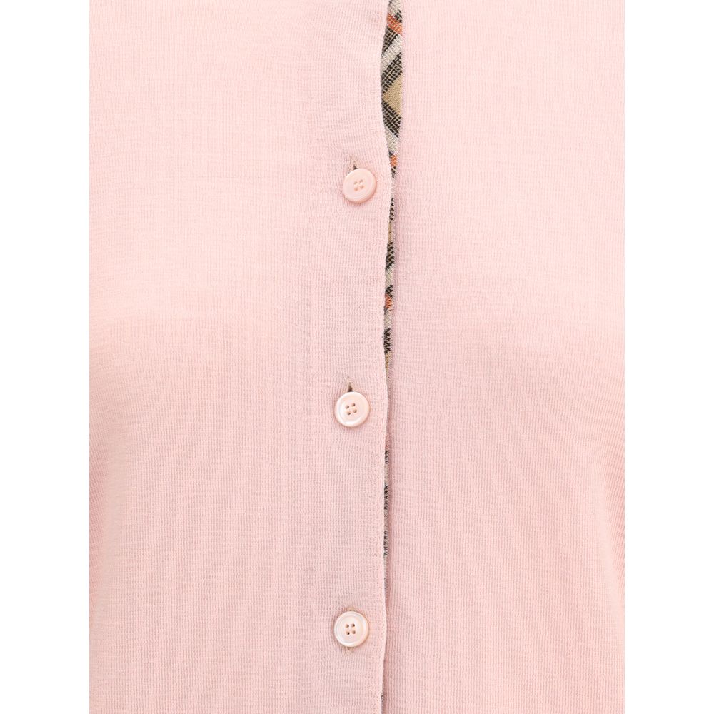 Burberry Check collar wool Cardigan Burberry