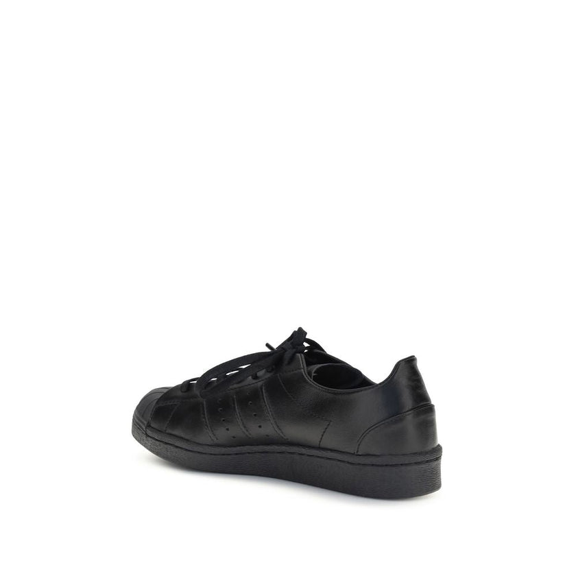 Y-3 Black Calf Leather Bos Taurus Sneakers Y-3