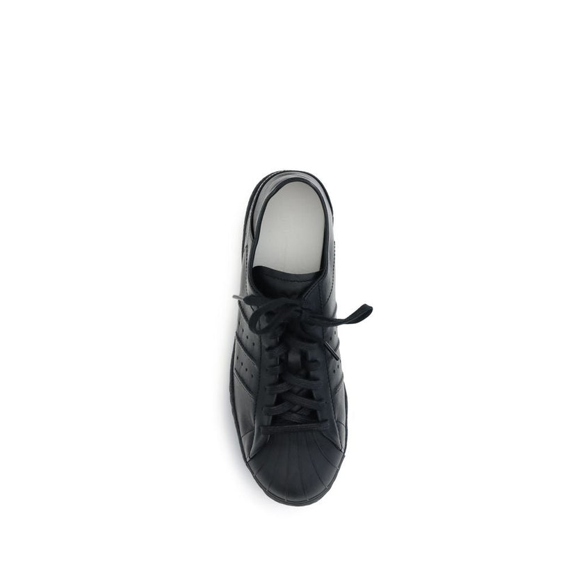 Y-3 Black Calf Leather Bos Taurus Sneakers Y-3