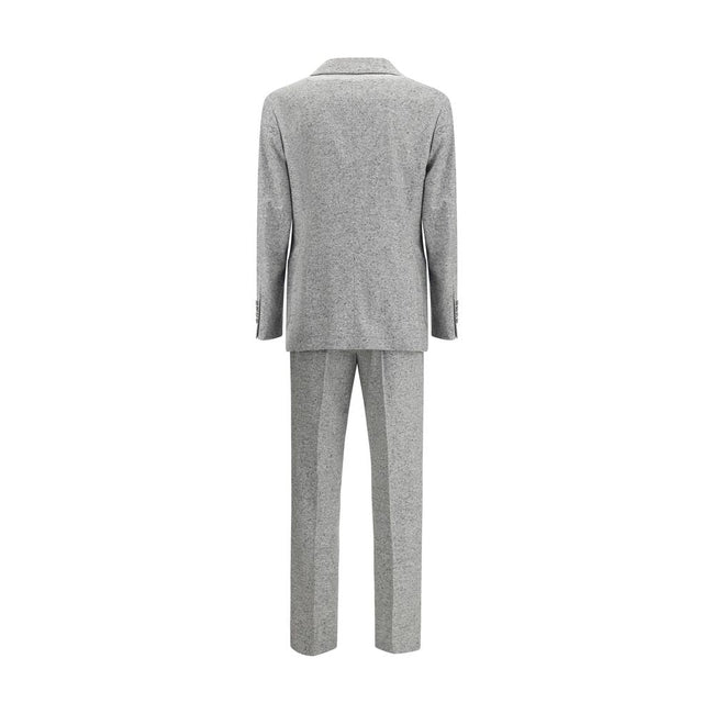 Brunello Cucinelli Wool and cashmere buttoned grisaille Suit Brunello Cucinelli