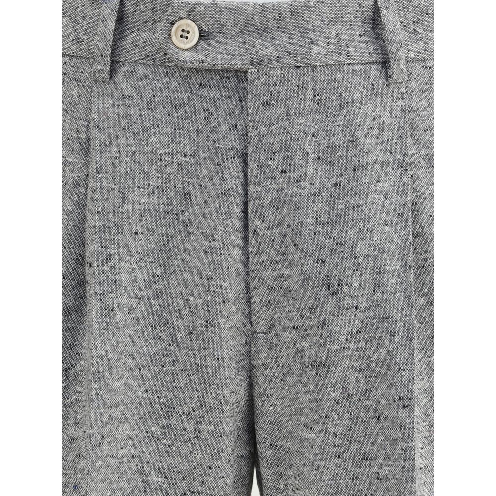 Brunello Cucinelli Wool and cashmere buttoned grisaille Suit Brunello Cucinelli