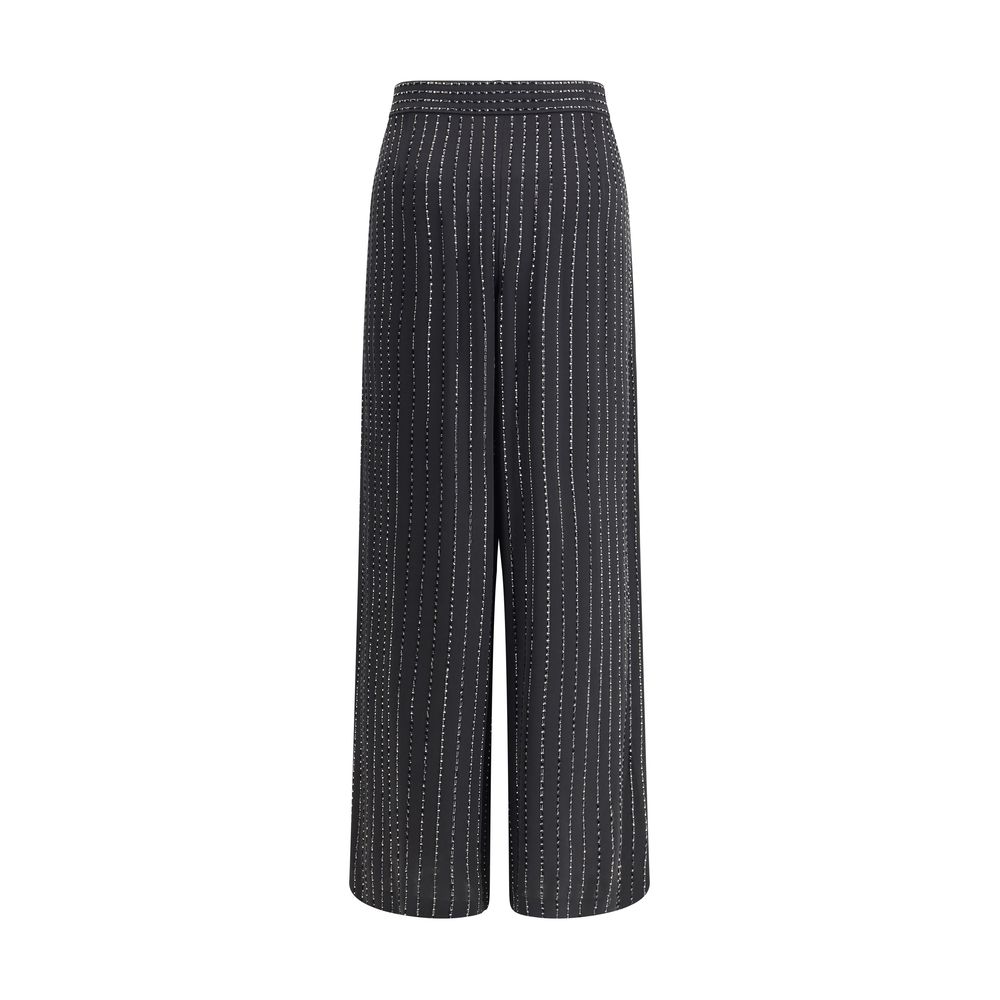 Giorgio Armani Wide-leg silk Pants with strass Giorgio Armani