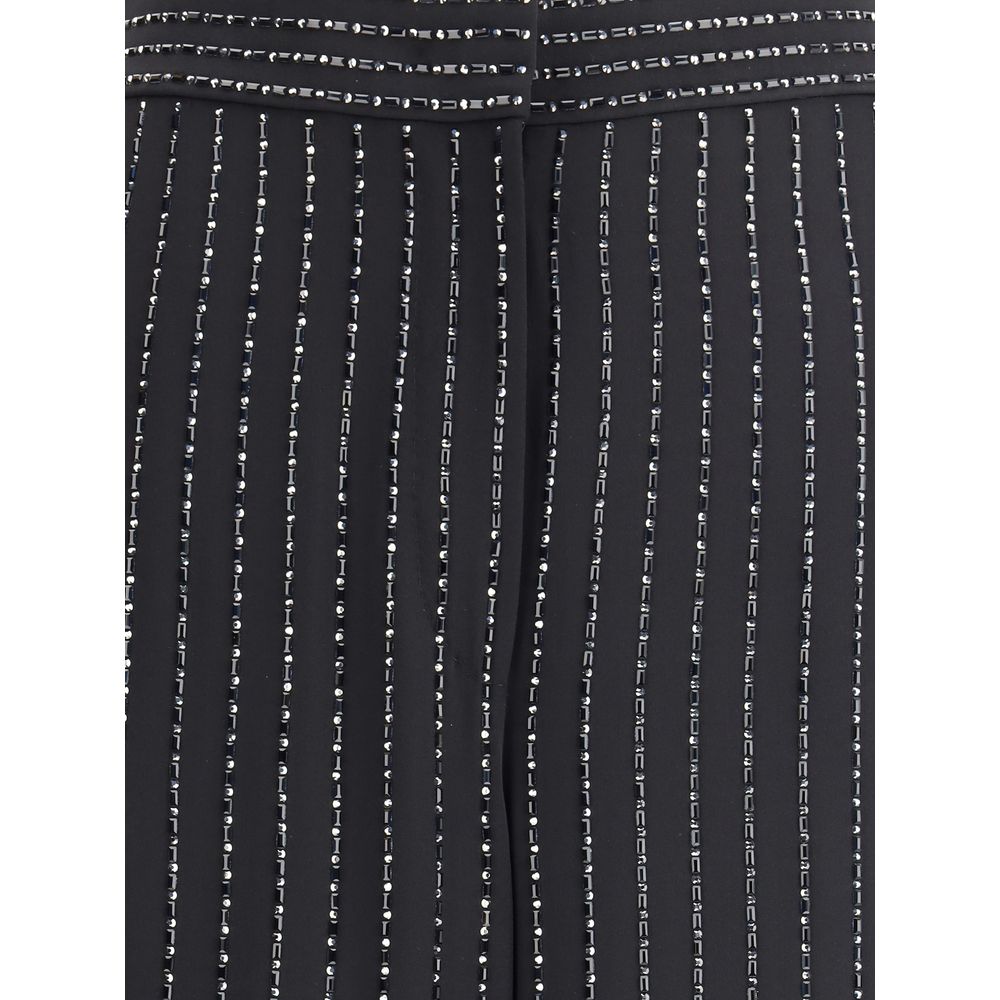 Giorgio Armani Wide-leg silk Pants with strass Giorgio Armani
