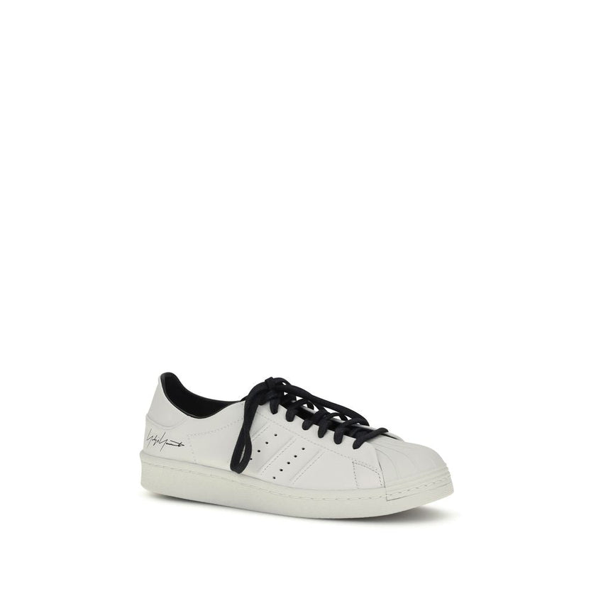 Y-3 White Calf Leather Bos Taurus Low Top Sneakers Y-3