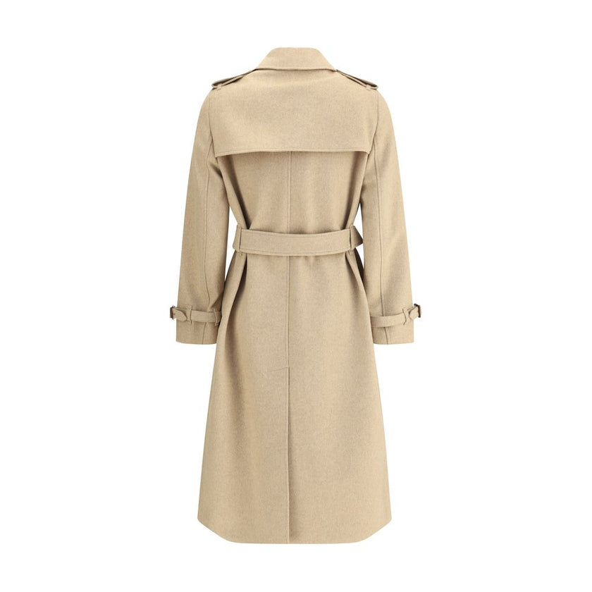 Burberry Beige Cashmere Coat Burberry