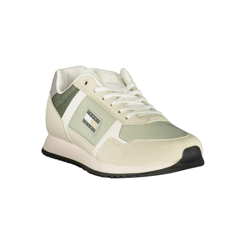 Tommy Hilfiger Green Polyester Men Sneaker Tommy Hilfiger