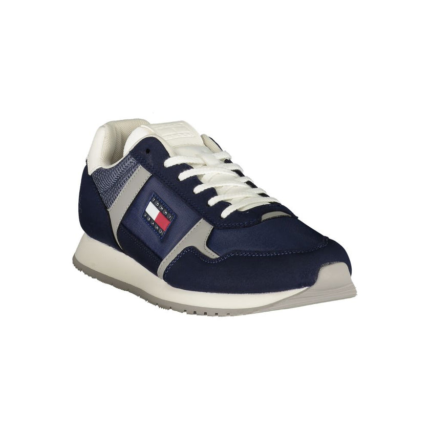 Tommy Hilfiger Blue Polyester Men Sneaker Tommy Hilfiger