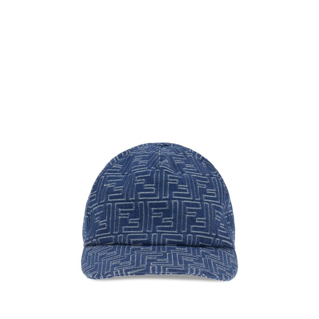 Fendi Denim embroidery Baseball Hat Fendi