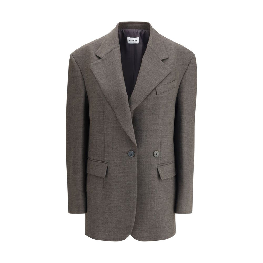 P.A.R.O.S.H. Gray Fleece Wool Blazer P.A.R.O.S.H.