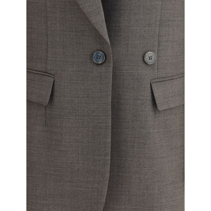 P.A.R.O.S.H. Gray Fleece Wool Blazer P.A.R.O.S.H.