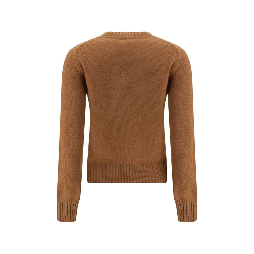 Ami Paris Brown Cashmere Sweatshirt Ami Paris
