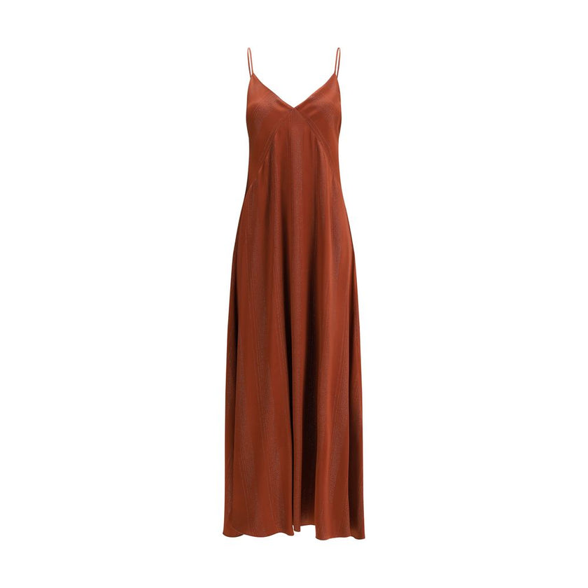 Forte_Forte Orange Silk Casual Dress Forte_Forte