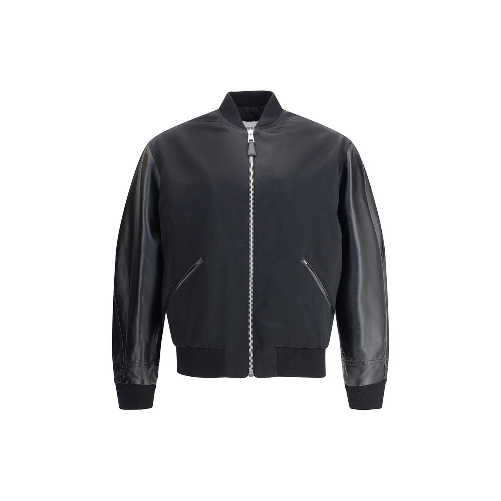 Givenchy Leather and satin bomber Jacket Givenchy