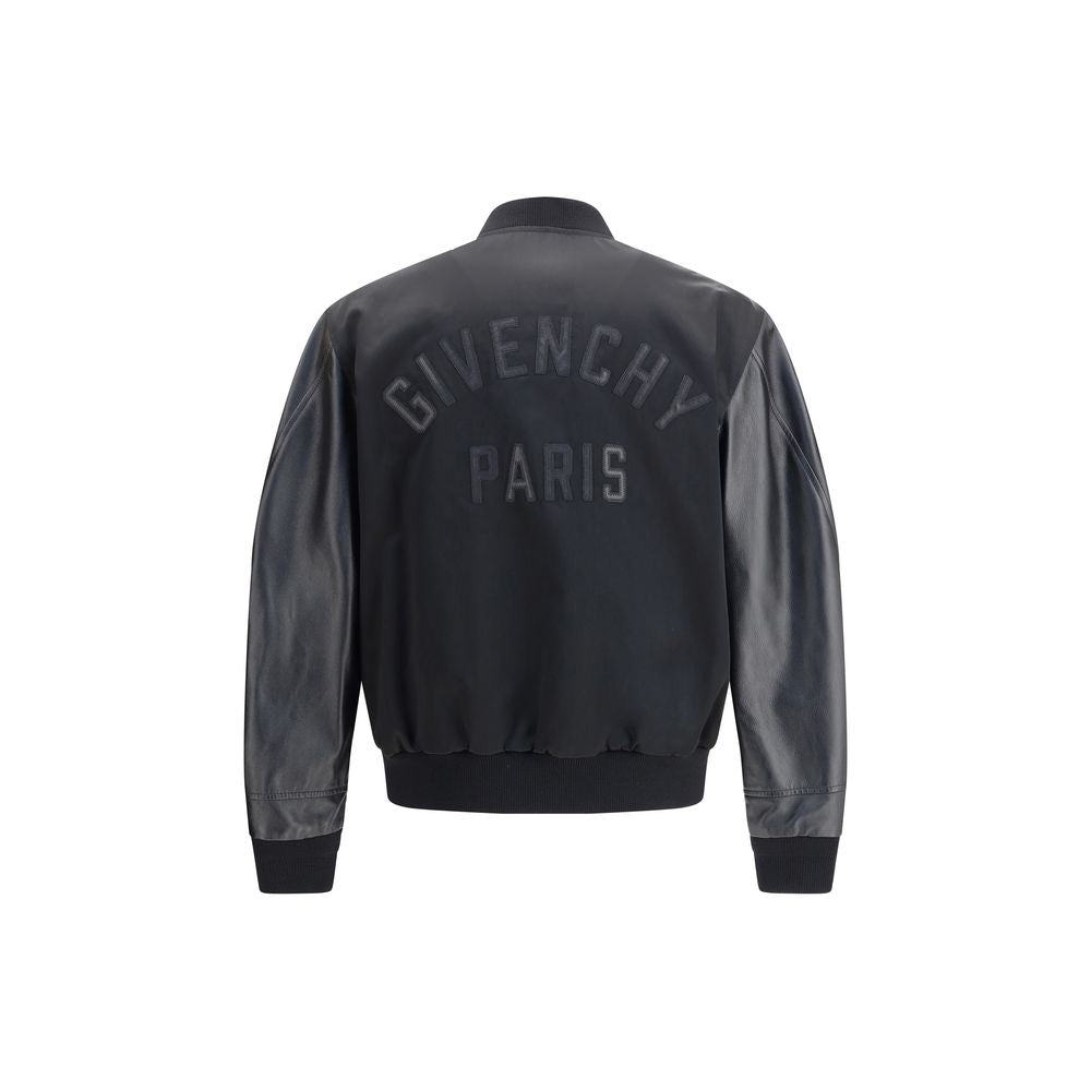 Givenchy Leather and satin bomber Jacket Givenchy