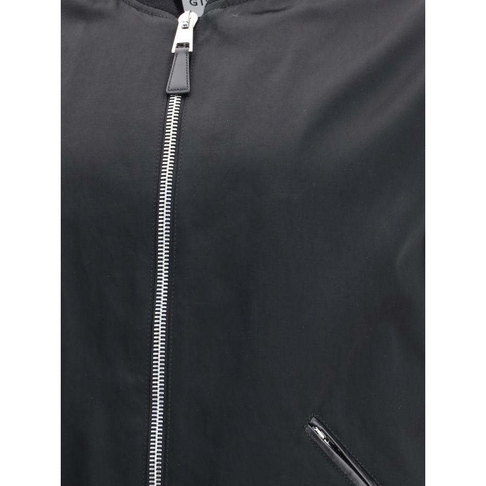Givenchy Leather and satin bomber Jacket Givenchy