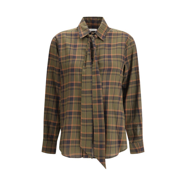 Saint Laurent Cassandre check lavallière Shirt Saint Laurent