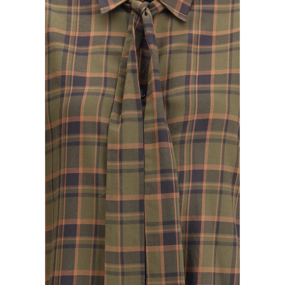 Saint Laurent Cassandre check lavallière Shirt Saint Laurent