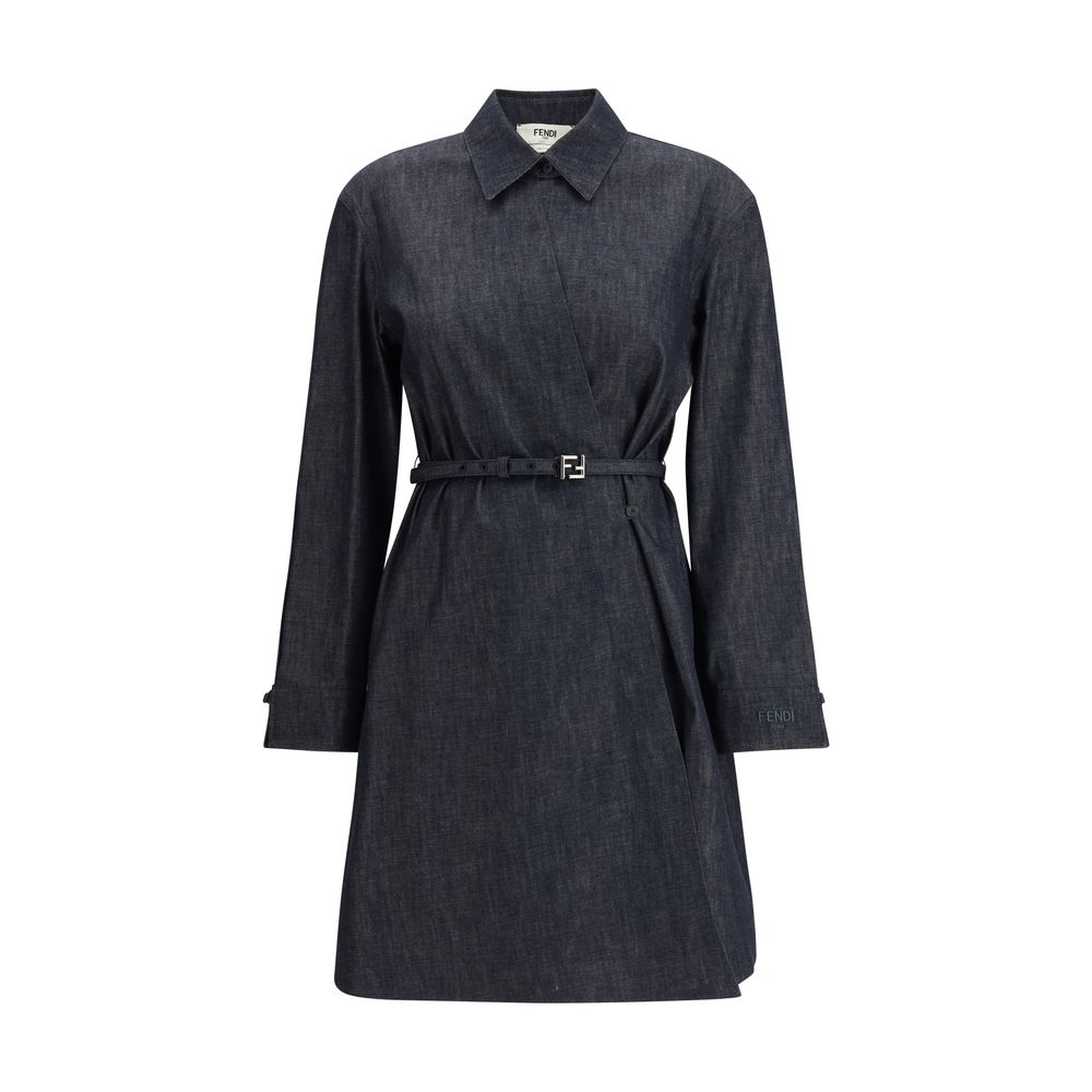 Fendi Chambray Dress Fendi