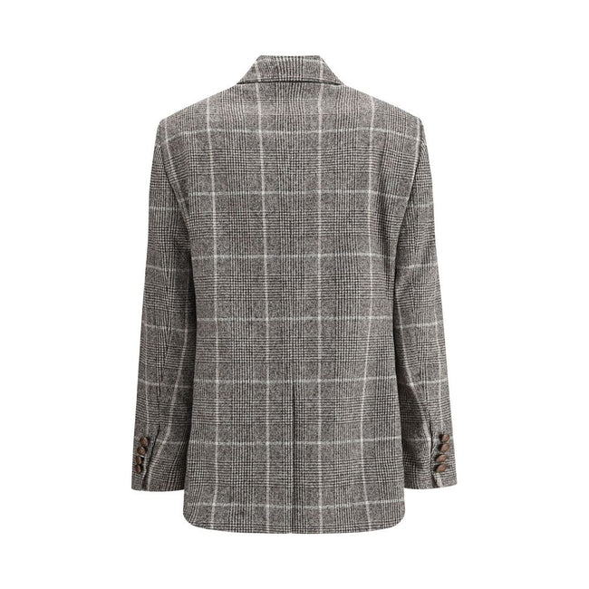 Brunello Cucinelli Alpaca and wool Prince de Galles Blazer Brunello Cucinelli