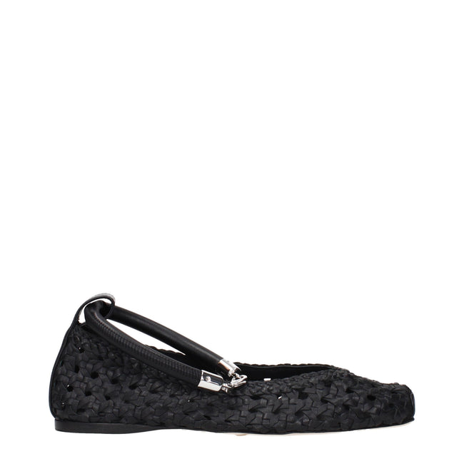 Max Mara Black Leather Ballet Flats Max Mara