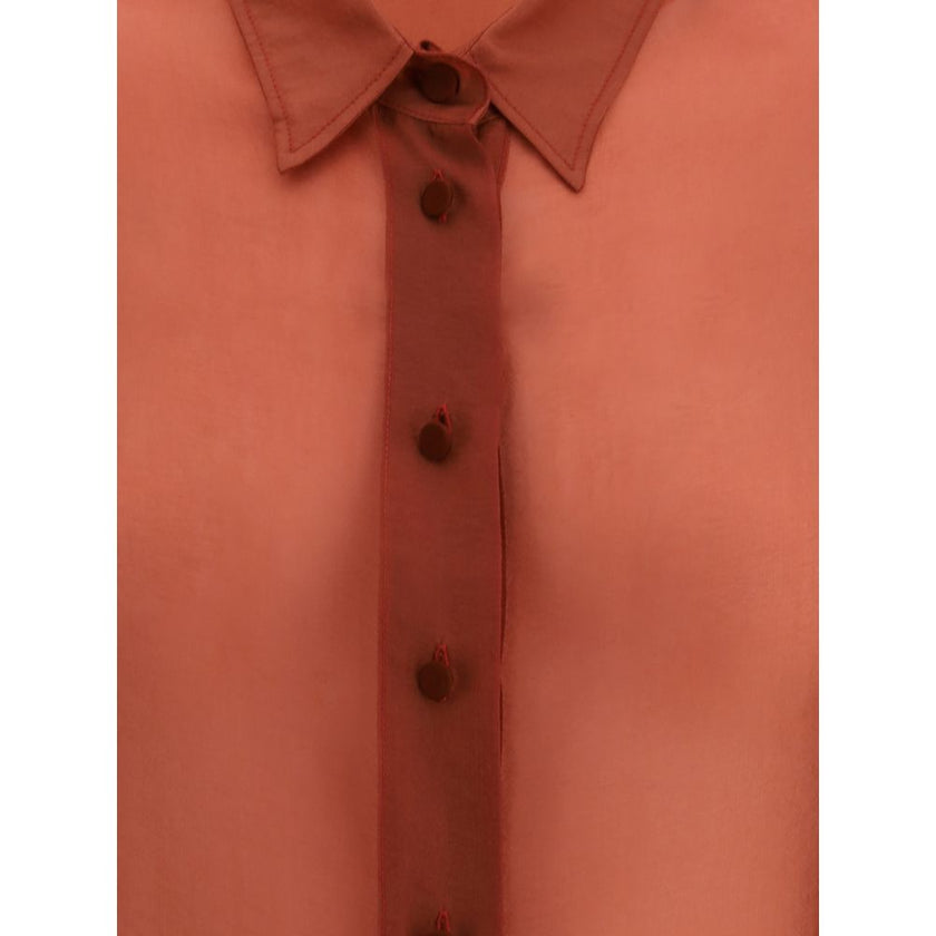 Forte_Forte Orange Copper Dress Shirt Forte_Forte