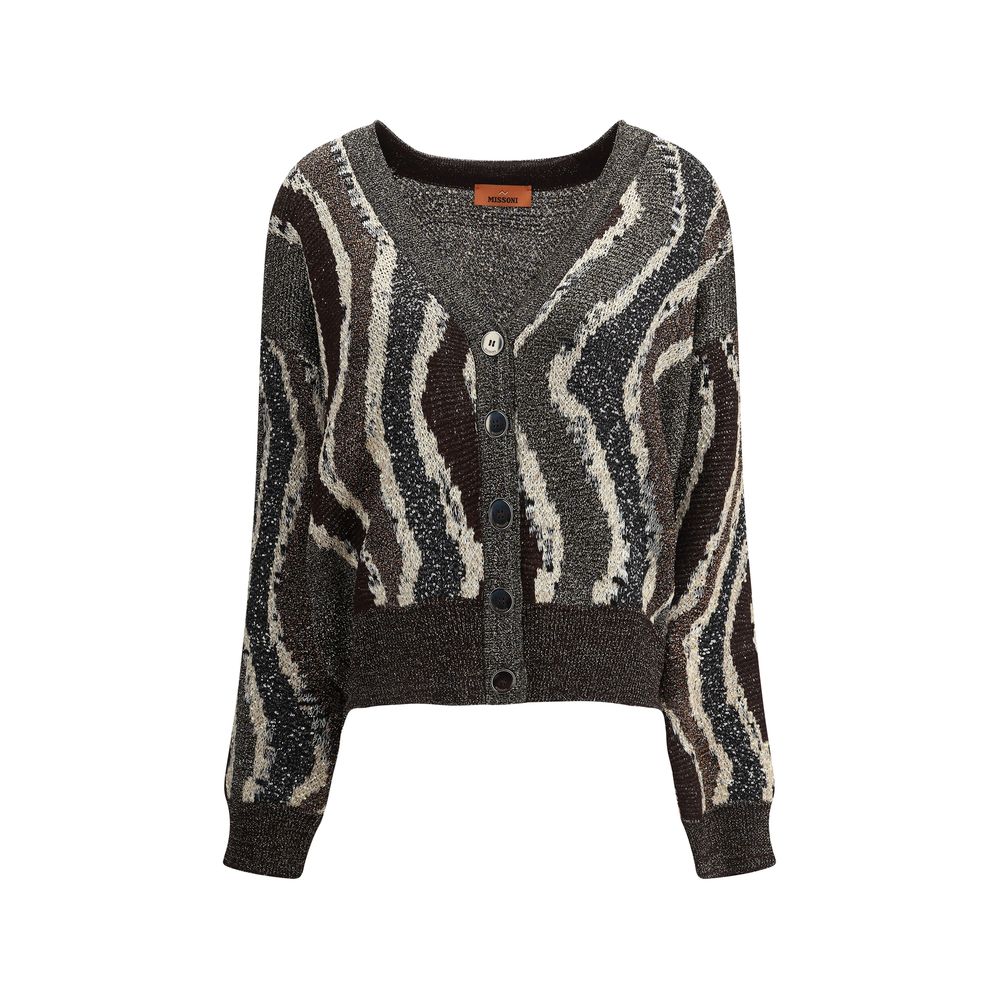 Missoni Wave pattern boxy Cardigan Missoni