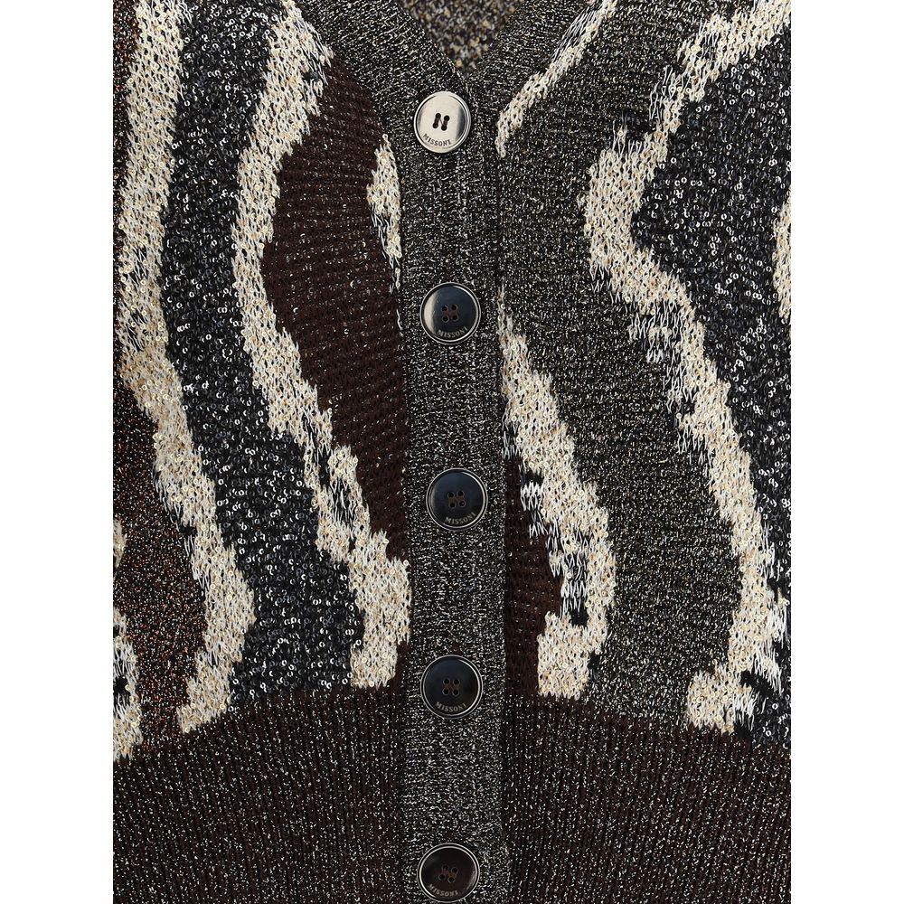 Missoni Wave pattern boxy Cardigan Missoni