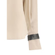 Brunello Cucinelli Silk turtleneck Blouse with Precious Bracelets Brunello Cucinelli