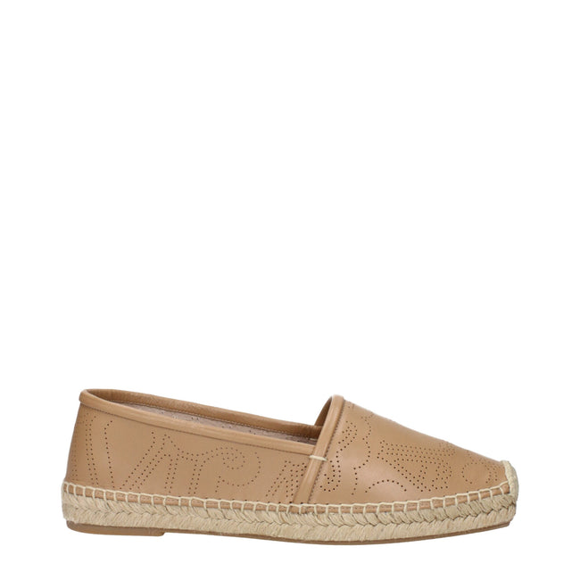Max Mara Brown Leather Espadrilles Max Mara