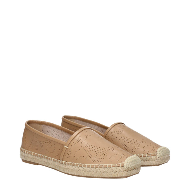 Max Mara Brown Leather Espadrilles Max Mara
