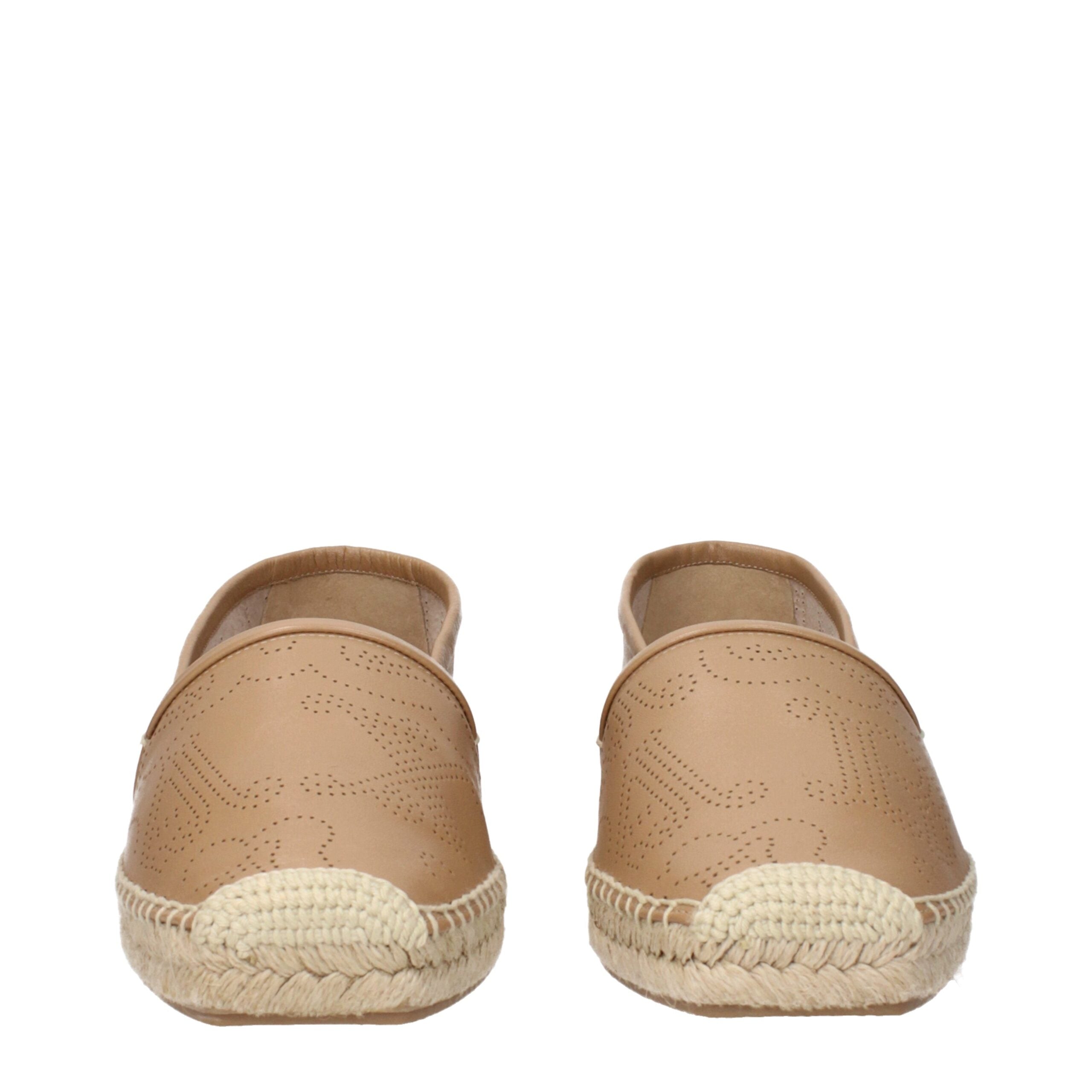 Max Mara Brown Leather Espadrilles Max Mara