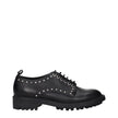 Max Mara Black Leather Oxfords And Derbies Max Mara