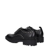 Max Mara Black Leather Oxfords And Derbies Max Mara