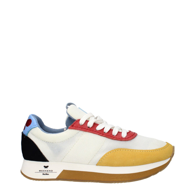 Max Mara White Fabric Low Tops Max Mara