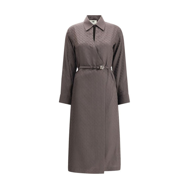 Fendi FF silk jacquard Dress Fendi