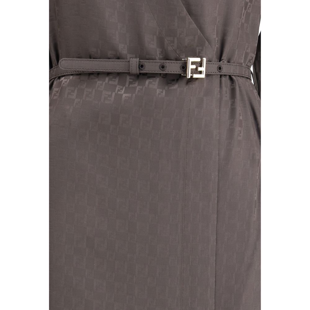Fendi FF silk jacquard Dress Fendi