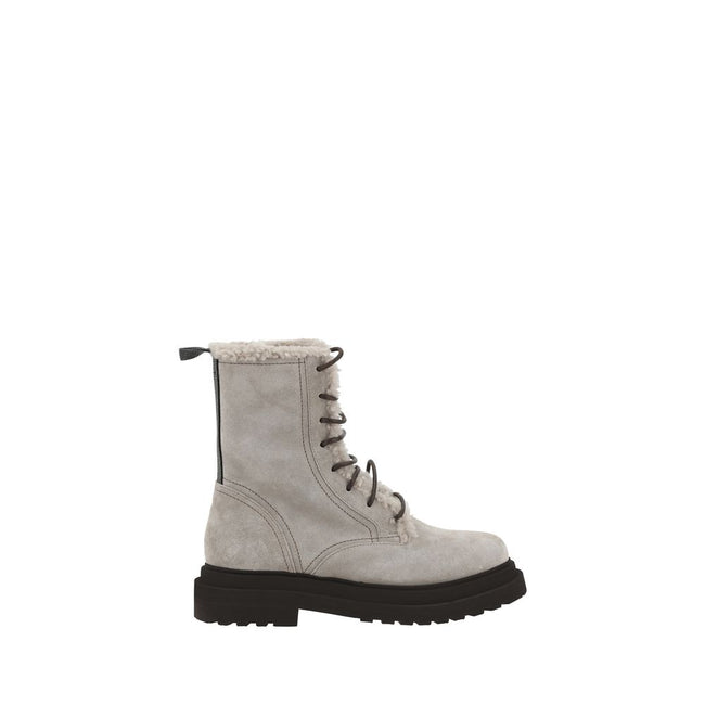 Brunello Cucinelli Laced Ankle Boots Brunello Cucinelli