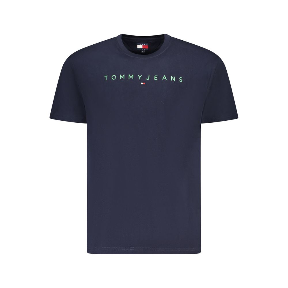 Tommy Hilfiger Blue Cotton Men T-Shirt Tommy Hilfiger