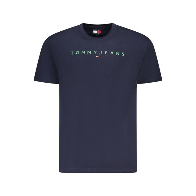 Tommy Hilfiger Blue Cotton Men T-Shirt Tommy Hilfiger
