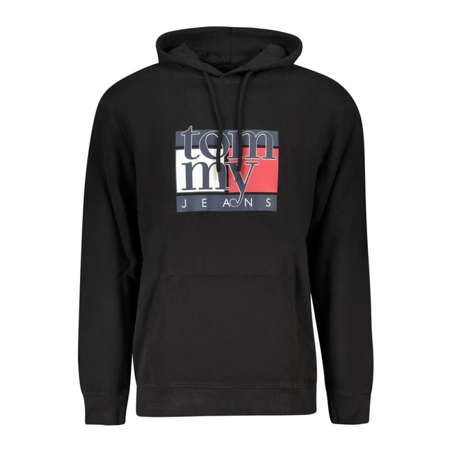 Tommy Hilfiger Black Cotton Men Sweater Tommy Hilfiger