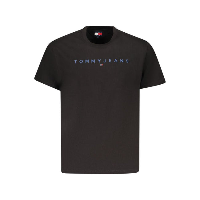 Tommy Hilfiger Black Cotton Men T-Shirt Tommy Hilfiger
