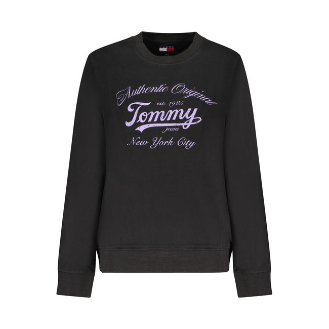 Tommy Hilfiger Black Cotton Women Sweater Tommy Hilfiger