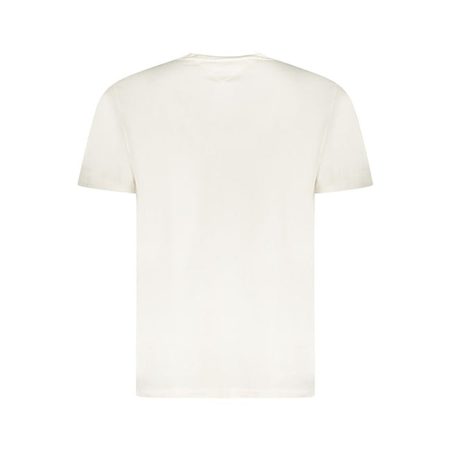 Tommy Hilfiger White Cotton Men T-Shirt Tommy Hilfiger