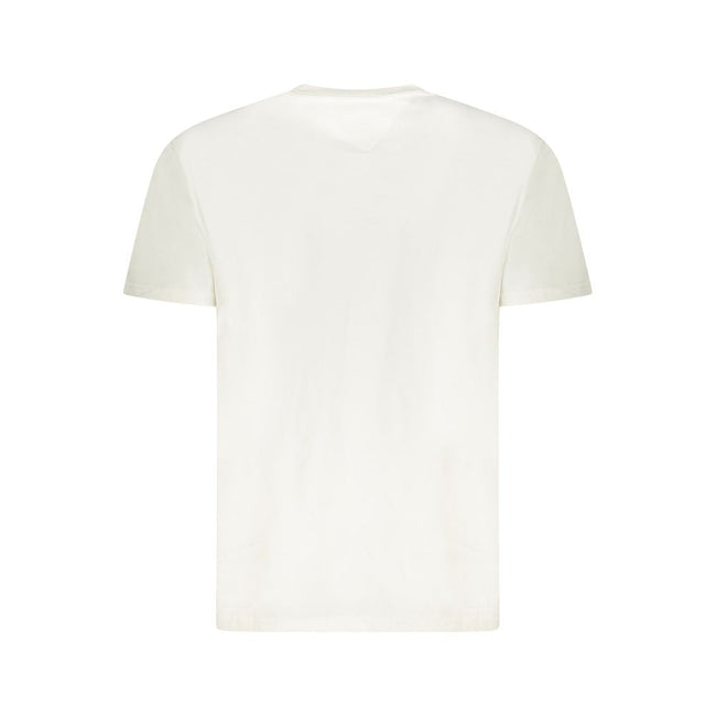 Tommy Hilfiger White Cotton Men T-Shirt Tommy Hilfiger