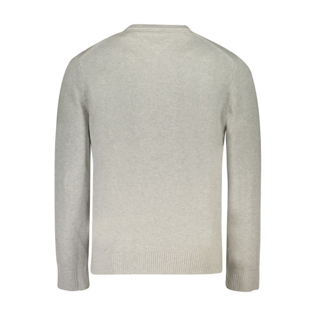 Tommy Hilfiger Gray Cotton Men Sweater Tommy Hilfiger