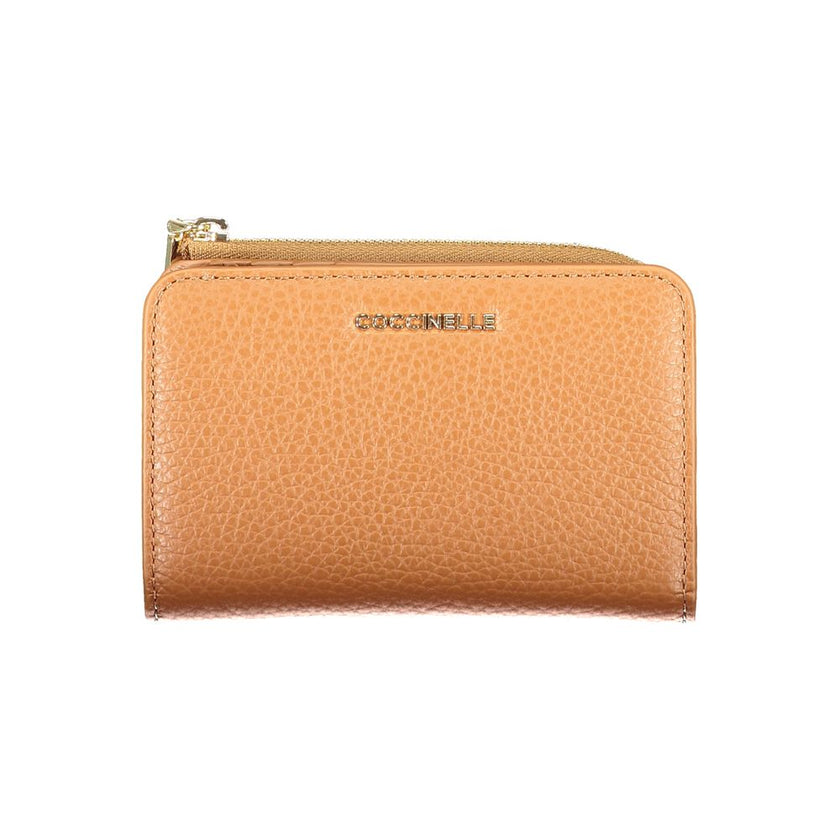 Coccinelle Marrone Leather Women Wallet Coccinelle