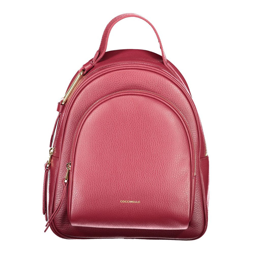 Coccinelle Purple Leather Women Backpack Coccinelle