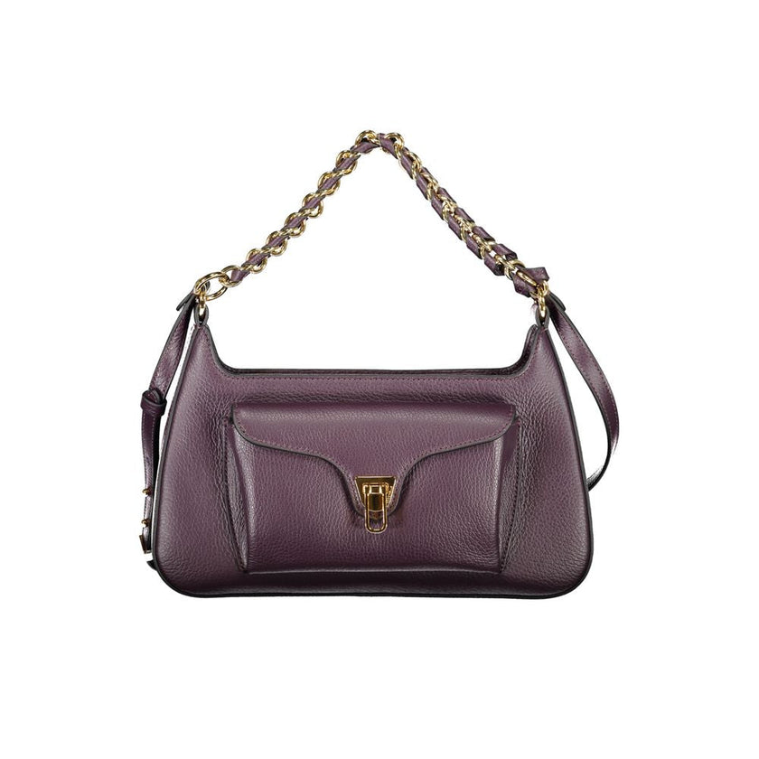 Coccinelle Purple Leather Women Handbag Coccinelle