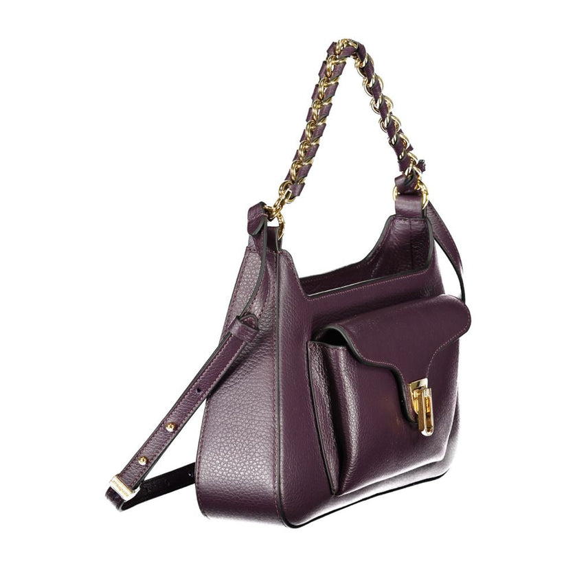 Coccinelle Purple Leather Women Handbag Coccinelle