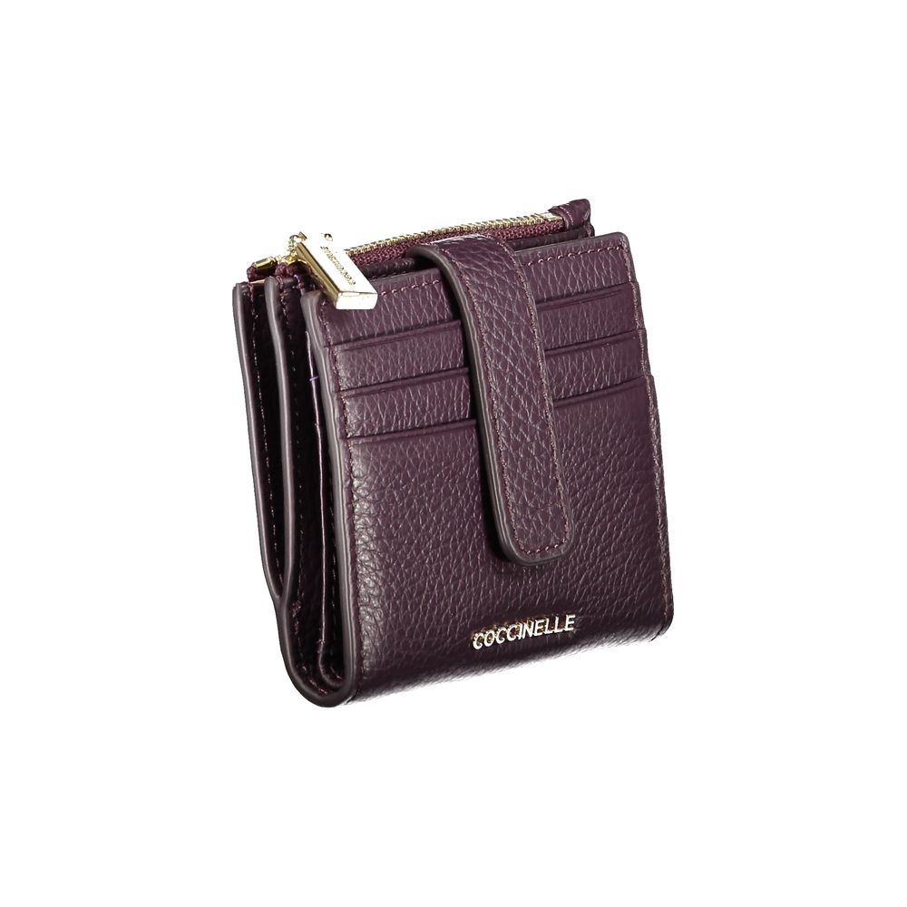 Coccinelle Purple Leather Women Wallet Coccinelle